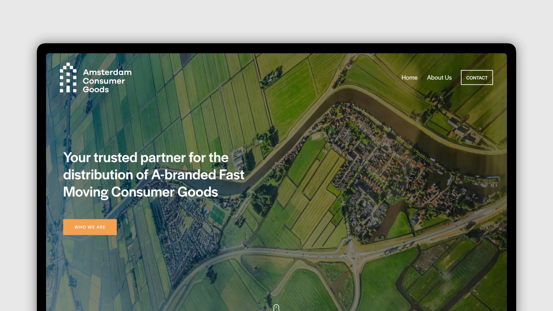 Amsterdam Consumer Goods website, home page